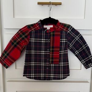 Burberry Children Baby Boy Plaid Button Down Shirt